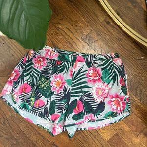 Tropical Print Shorts
